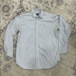 Ralph Lauren Navy and White Striped Shirt